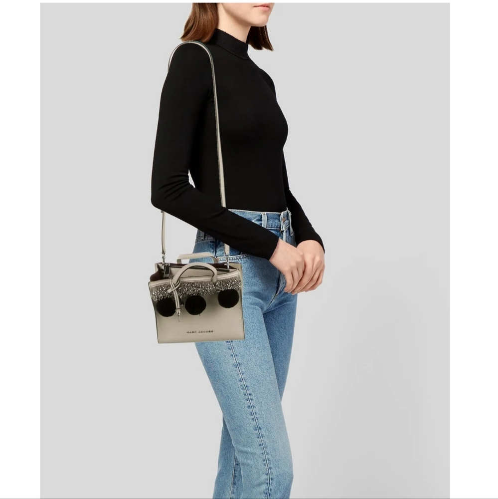 Marc Jacobs Mini Grind Pom-Pom Satchel - Picture 2 of 12